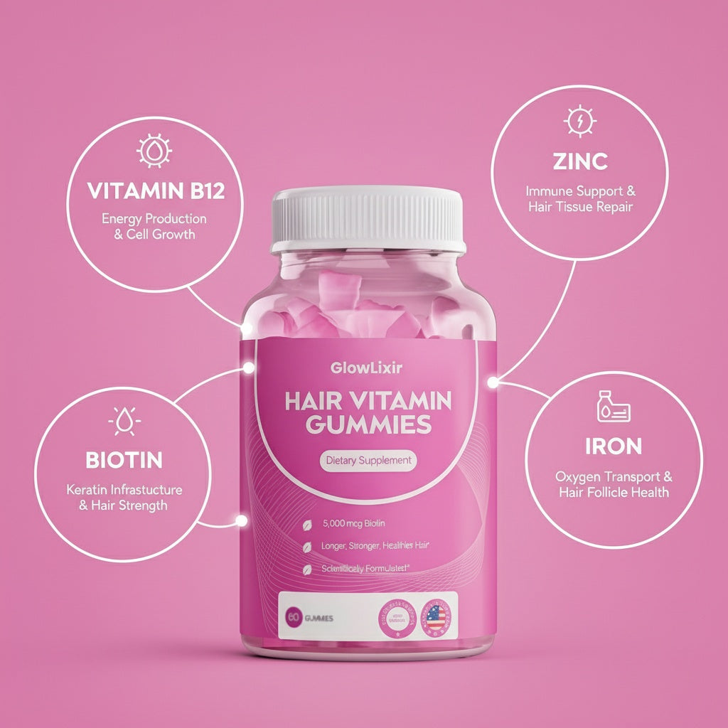 Natural Hair Vitamin Gummies x2