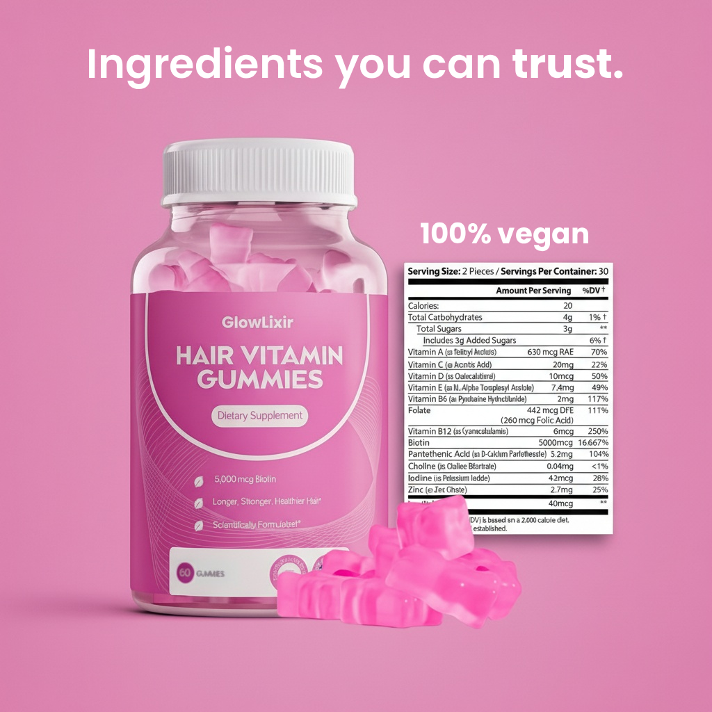 Natural Hair Vitamin Gummies x2